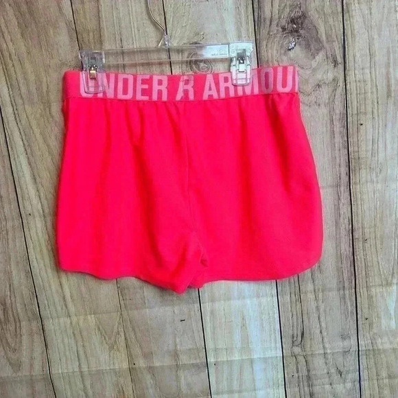 *Under Armour Bright Pink Running Shorts Size S - Picture 2 of 4
